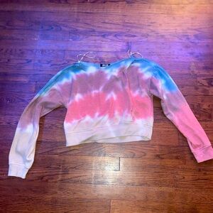 Cropped die dye long sleeve